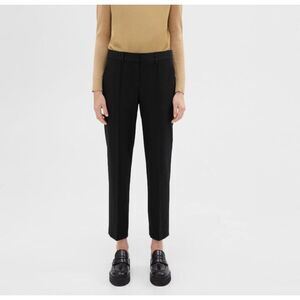 THEORY Gabardine Pleated Trouser Sz 00‎